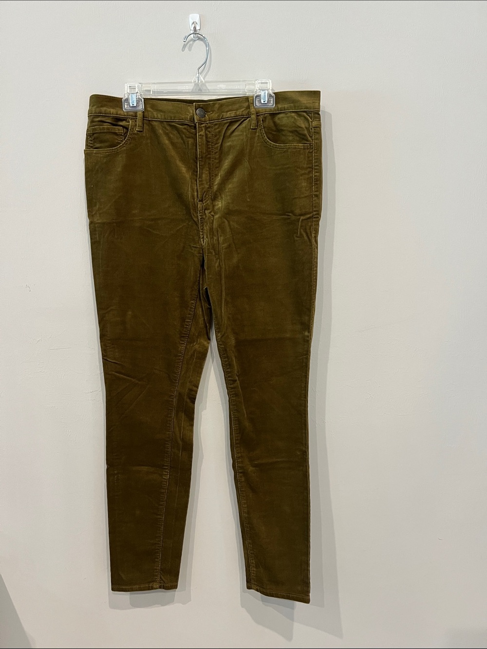 LOFT Skinny Olive Corduroy Jeans